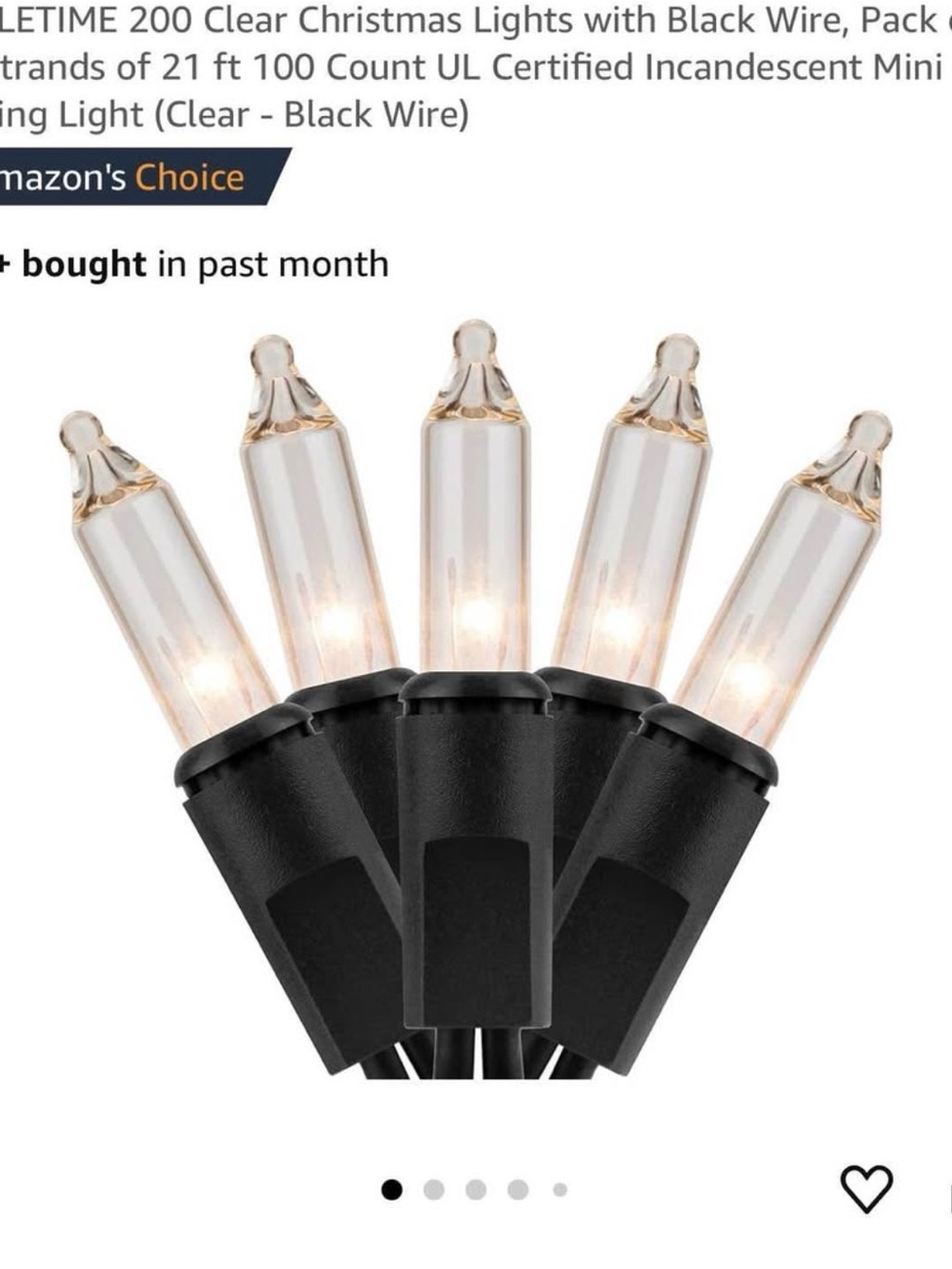 Black Twinkle Lights